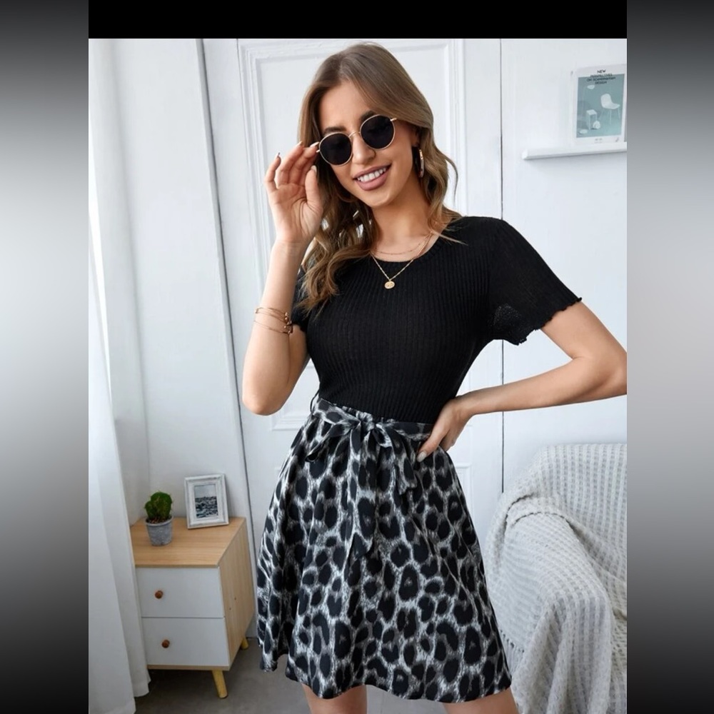 SHEIN Size small Cheetah Print dress